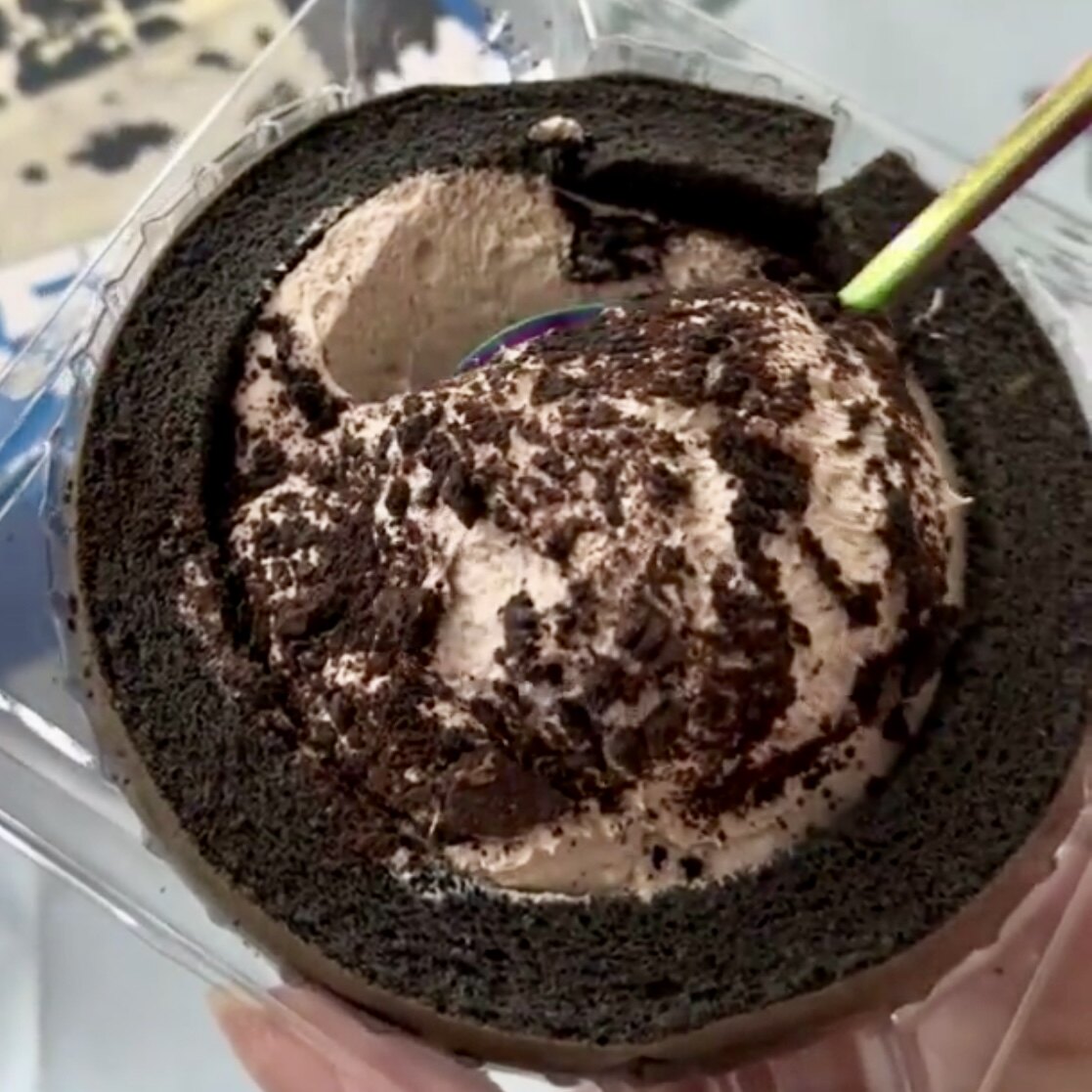 奥巧黑白卷瑞士卷奶油蛋糕巧克力熔岩下午茶甜品宿舍小零食糕点心