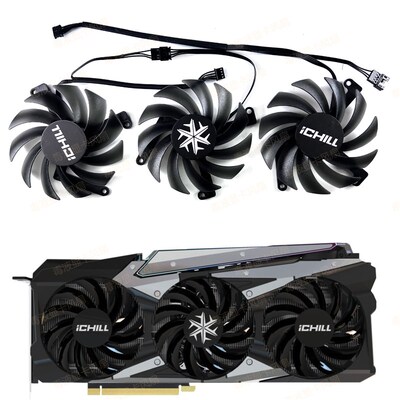 全新映众RTX3080 3080ti 3090 iCHILL X3冰龙显卡通用款散热风扇
