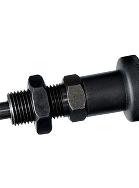 碳钢复位型旋钮柱塞PMXAS/PMXKS6/8/10/12粗牙分度销 弹簧定位柱