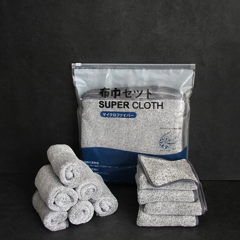 日式洗碗抹布家用毛巾厨房吸水不掉毛擦手巾加厚百洁布抹桌擦桌布