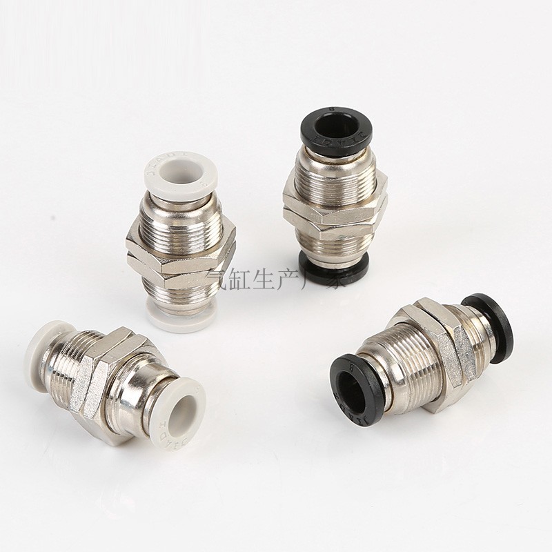 气缸PM隔板直通穿板接头APM4/APM6/APM8/APM10/APM12气管