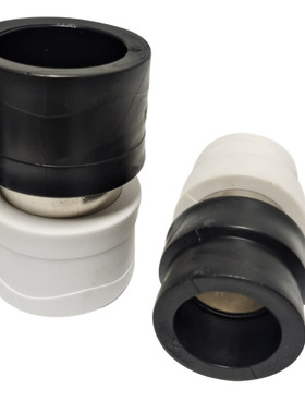 白色PPR管转黑色PE管直接ppr变pe直通给水管件20 25 32 40 50 63