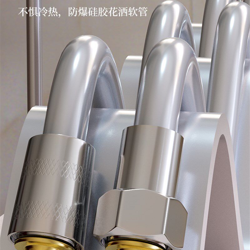 宝联不锈钢淋浴软管家用淋浴头连接水管通用热水器出水管配件