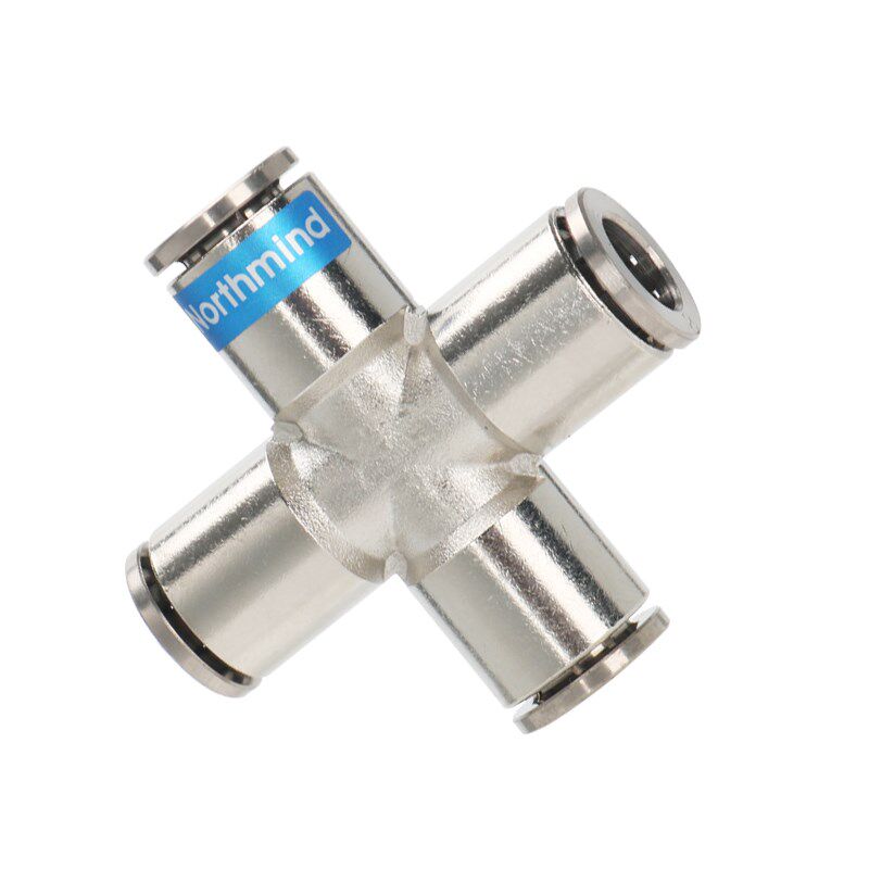 TKC-PZA4气动十字型通快速接头BPZA6 8-3 PZR10-04全金属黄铜接头