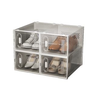 车载鞋盒车上车内用鞋子收纳盒后备箱车尾箱鞋架汽车车厢透明鞋柜