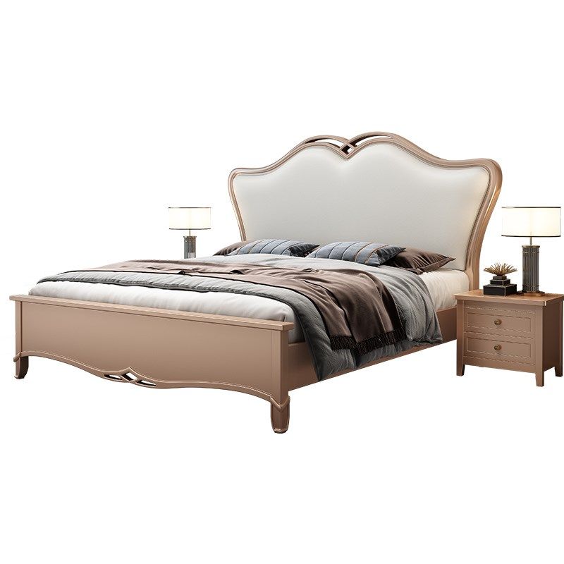 北欧床现代简约1.5米1.8m床实木床双人主次卧型经济出租房公寓床