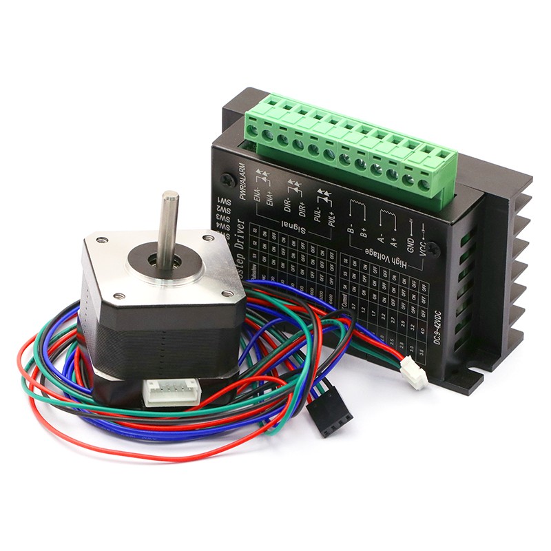 42步进电机套装42BYGH34 扭矩 0.28N.M 34MM+ 4.0A驱动器控制板
