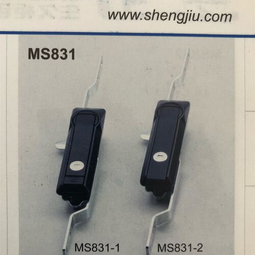 生久柜锁门锁MS831黑色亚光拉杆锁 连杆锁 机箱锁配电柜锁 锁杆锁