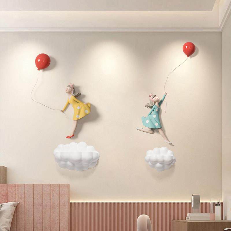 儿童房间气球云朵墙挂饰女孩卧室布置床头背景墙面装饰品墙壁挂件,3C数码配件,USB多功能数码宝,淘宝优惠券,粉丝福利购,淘宝优惠卷
