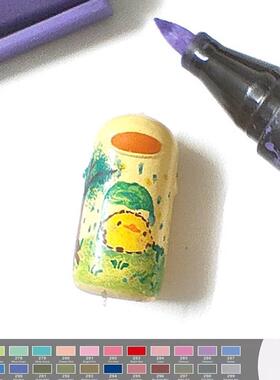 ob11娃鞋真皮牛皮革用笔颜料笔DIY画笔专业丙烯笔21色