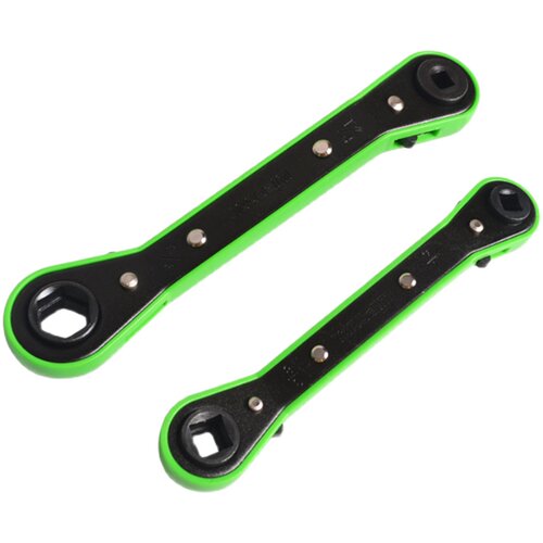 空调棘轮扳手四角六角空调阀门双向快速扳手冷库扳手制冷维修扳手