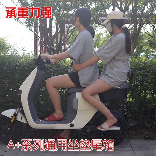 适用九号电动车A35+/A80+/A90/A30C/B80坐垫尾箱载人一体后座尾箱