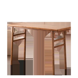 玄关桌新中式实木条案窄玄关桌子靠墙明式条几老榆木入户玄关台柜