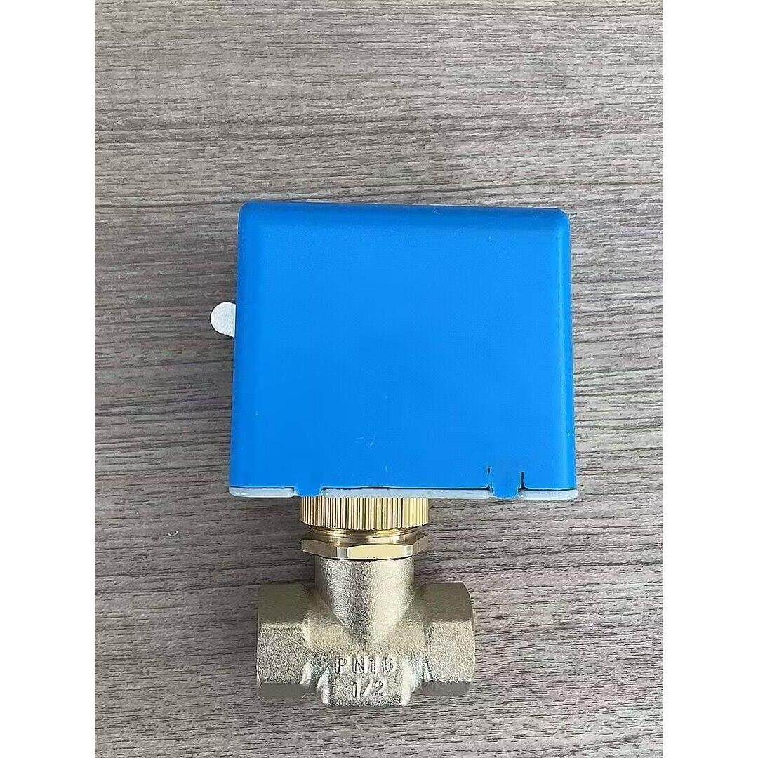 中央空调执行器220V电动二通阀风机盘管两通电磁阀6分1寸DN20DN25