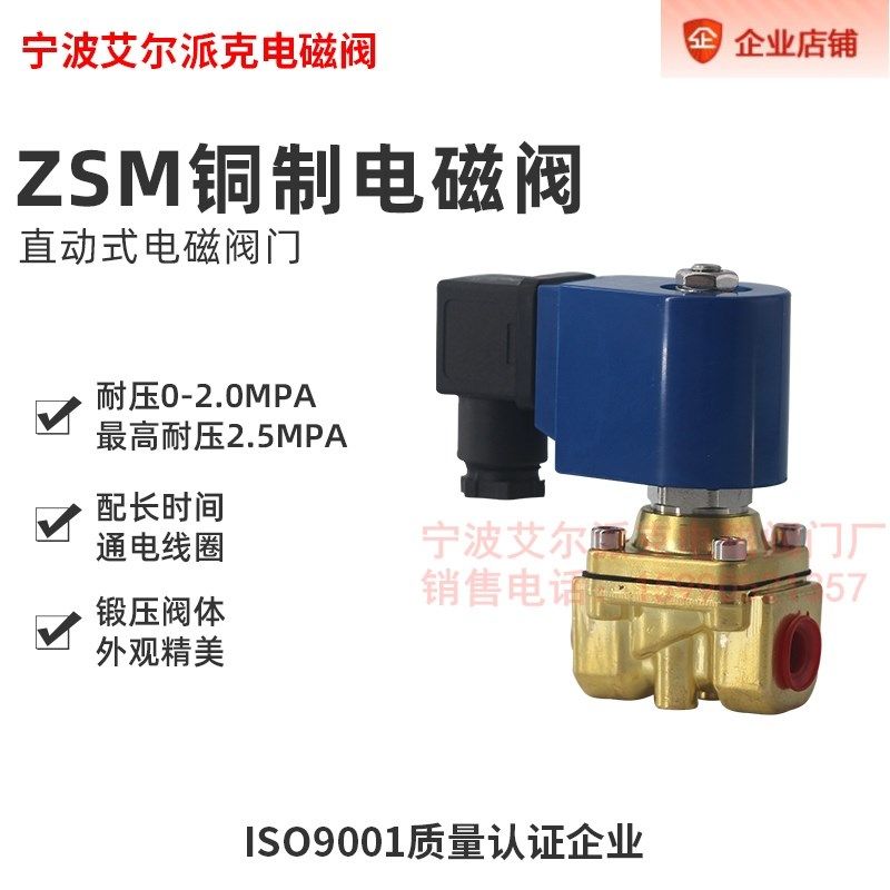 黄铜螺纹小口径高压电磁阀 2MPA 20公斤小口径 2分3分4分高压阀门