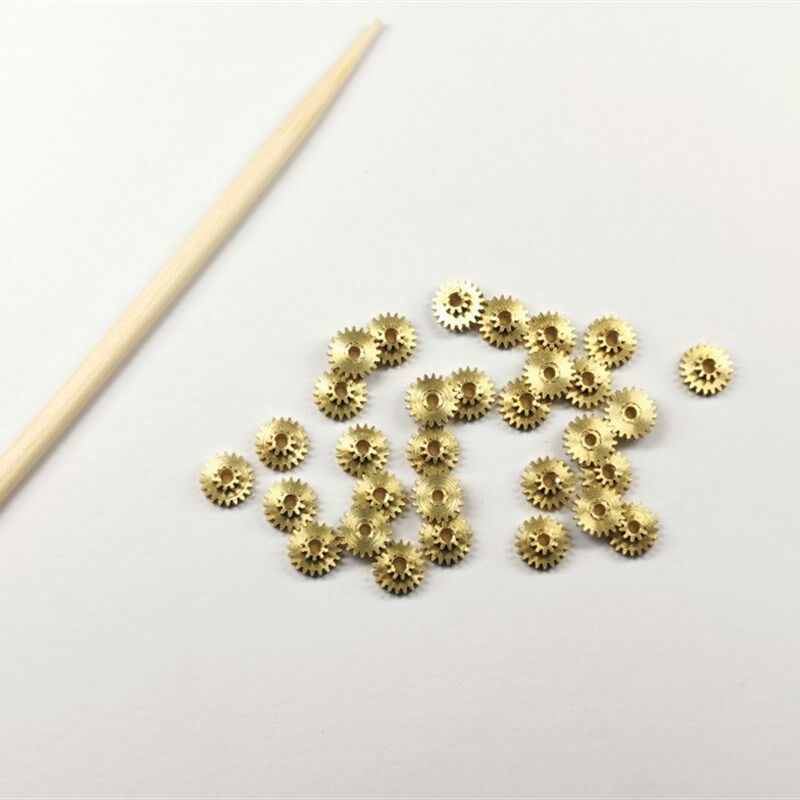 0.2模数 10齿/20齿 双联齿轮 黄铜金属模型玩具车 静改动diy改装