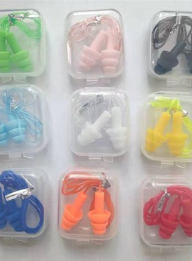 10付装 矽胶耳塞340400耶诞树型带线1270带线耳塞防噪音可水洗