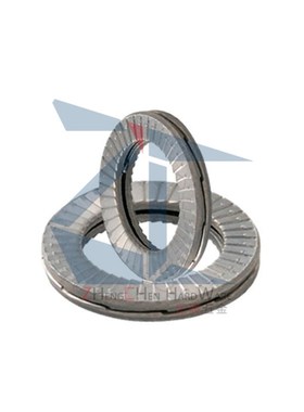 (品质保证)316材质防松动垫圈NLDF5双叠自锁垫圈双面防滑齿垫圈