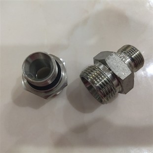 英制G1 2直牙转M302H型内锥24度外丝4分变30液压油管接头0430