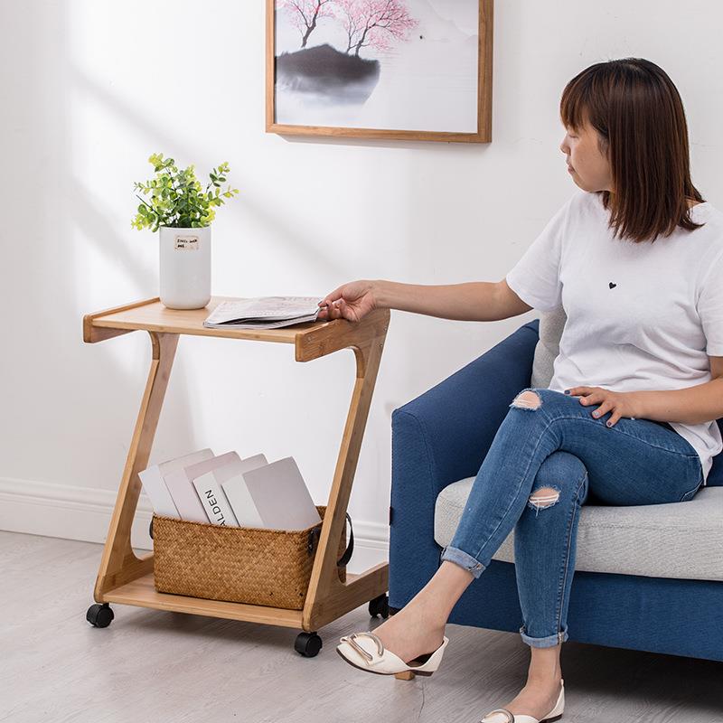 C型Z型沙发边几现代简约撞色小桌子茶几可移动角几床边桌