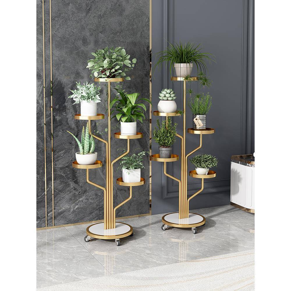 花架子客厅落地式置物架阳台简约现代花盆架铁艺绿萝植物摆放层架