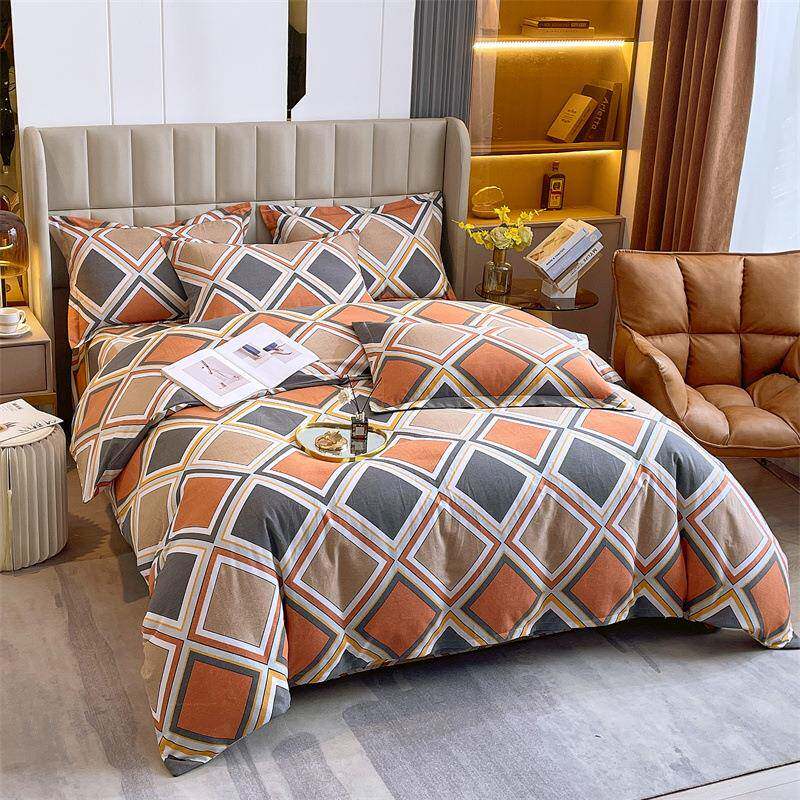 加厚纯色纯棉磨毛四件套全棉100s床笠床单学生宿舍床品三件套