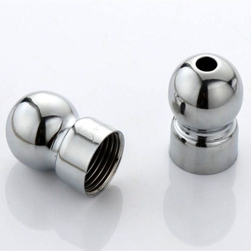 卫生间淋雨柱淋浴大花洒顶喷连接配件4分万向球头螺帽旋转活动球