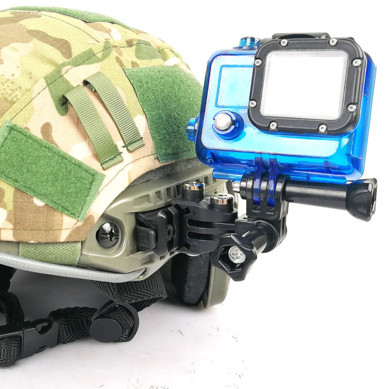 通用头盔导轨支架Gopro Hero摄影机记录仪山狗摄像头支架FAS轨道