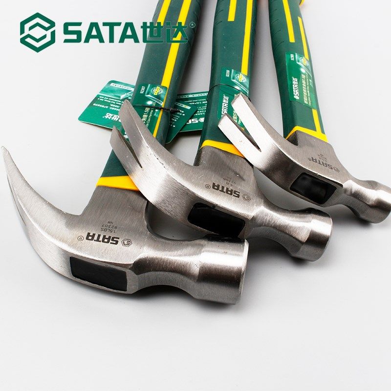 工具 玻璃纤维柄榔头木工铁锤钉锤手锤连体羊角锤子 92306-08