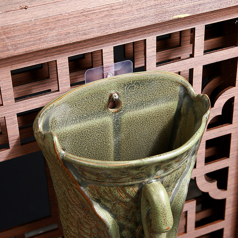 墙上天鹅壁挂水培花瓶创意欧式垂吊悬挂式花器装饰品花插陶瓷花盆