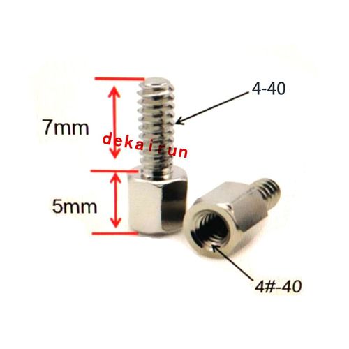 4-40 DB9串并口VGA 232螺丝螺母美英制M3 4-40#4-40*5+7/10/12/15