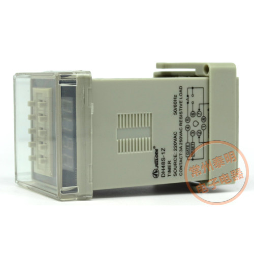 数显电子通电延时时间继电器控制器复位暂停 DH48S-1Z 220V 24VDC