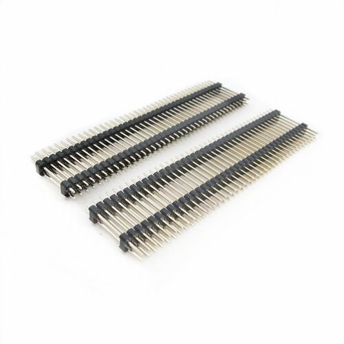 2.54MM 2*40P 双塑双排针 双层塑胶排针 15MM17/19/21/25/30/35MM