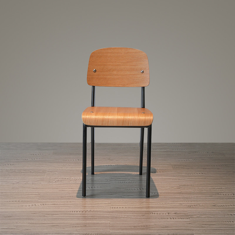 北欧复古工业风餐椅设计师实木现代简约家用餐厅靠背时尚商用椅子