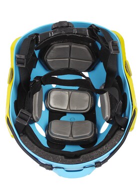 蓝天救援定制 FAST头盔 蓝色 PJ 搜救送魔术贴可调节水域攀登训练