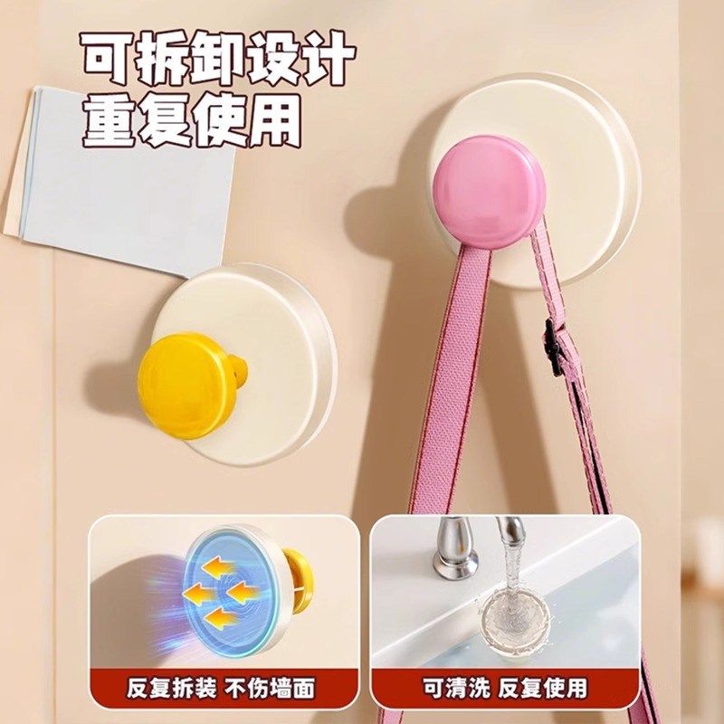 多巴胺吸盘挂钩门后挂衣架卫生间挂毛巾厨房强力承重挂帽子置物架,纺织面料/辅料/配套,服装加工设备,淘宝优惠券,粉丝福利购,淘宝优惠卷