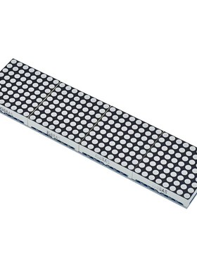 A126点阵模块 LED-8X32红色点阵屏显示板 HT1632C自带扫描数显板