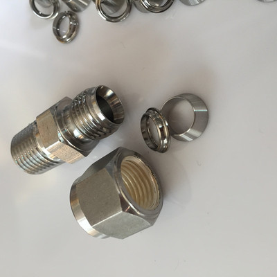 316卡套圈不锈钢前后接头配件英制公制6 10 8 12mm世伟洛克FITOK