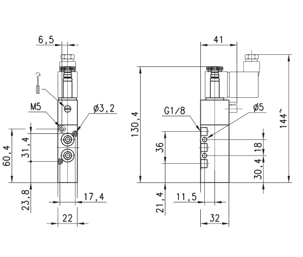 COMAZZI 康茂胜 358-E15-02,016二位五通电磁阀
