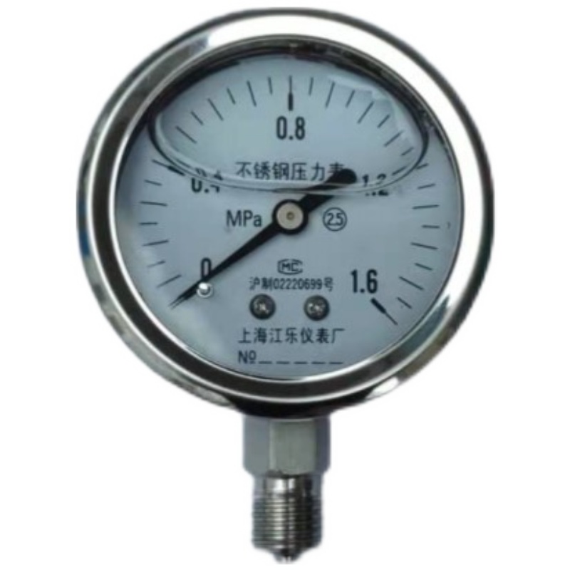 YN100BF不锈钢耐震压力表YN60BF高温防腐防震蒸汽锅炉压力表