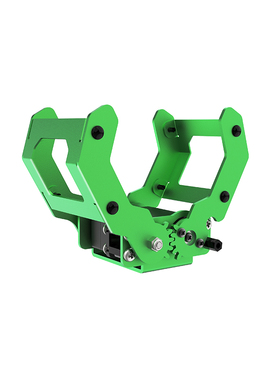 绿色铝合金机械大爪子 防堵转舵机开合夹取 机器人机械手臂夹持器