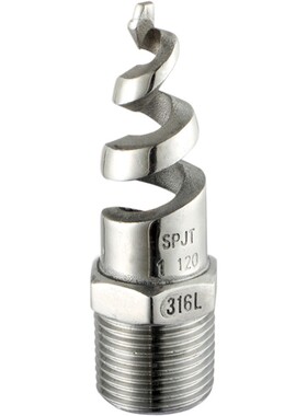 SPJT-316L不锈钢螺旋喷嘴4分6分1寸防堵工业喷头脱硫除尘清洗锥型