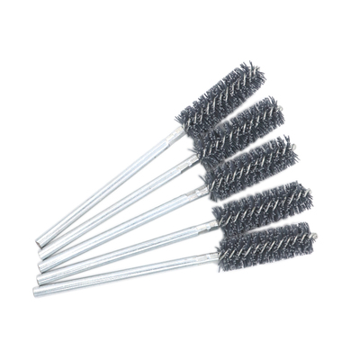 碳化硅管道刷交叉孔铝件打磨抛光内孔毛刷磨料丝加工中心去毛刺刷