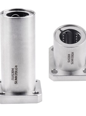 304不锈钢方法兰直线轴承SLMK6GA 8 10 12 13 16 20 25 SLMK30 35