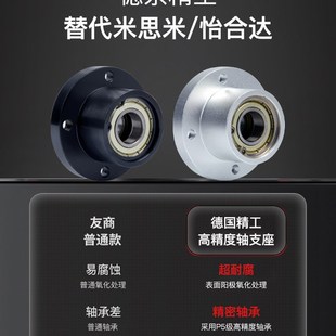 6904 BFL51 6004 圆法兰带座双轴承座组件BGREB 带扣环双轴承短款