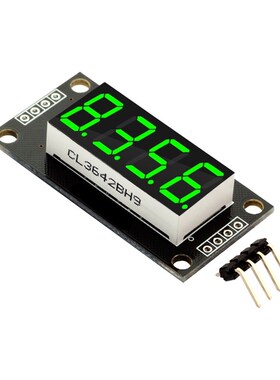 0.36寸4位数码管显示模块带时钟点 TM1637串行驱动MAX7219可调LED