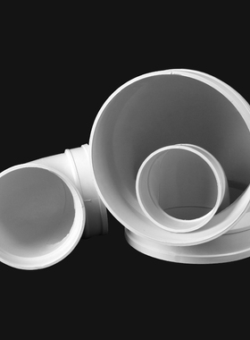 pvc300mm排水管弯头1645度带检查口90度加长变大小250mm微偏75pvc