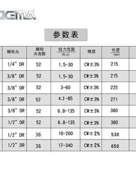 ADEMA电子高精度力矩扳手数显扭力扳手力矩扳手工具汽修预置