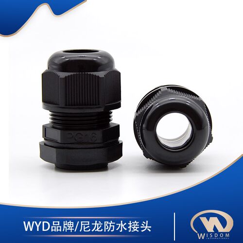 尼龙塑料防水电缆电线接头pg7/9/13.5NPT1/2/G3/4外螺纹连接公制m