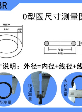 液压油封橡胶O型圈黑色丁晴 155 160 165 170 175 180 185*5.7mm
